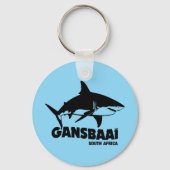 Porte-clés Baignade avec de grands requins blancs - Gansbaai (Verso)