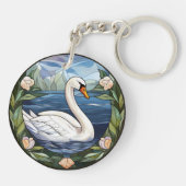 Porte-clés Baignade en verre doux (Dos)