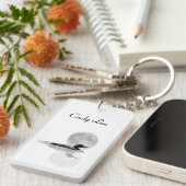 Porte-clés Baignades De Loon Dans L'Anneau Clé Lune (Devant droit)