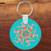 Porte-clés Baigneurs - Chorégraphie de natation synchronisée (Recto)