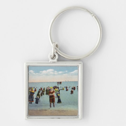 Porte-clés Baignoires à la plage (Devant)