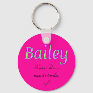Porte-clés Bailey Name Tag Key Chain