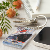 PORTE-CLÉS BAIN DE CLÉ DE MARCHANT PERSONNALISABLE (Devant droit)