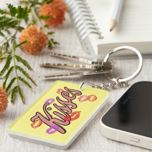 PORTE-CLÉS BAISERS SUR LES LÈVRES  (Devant droit)