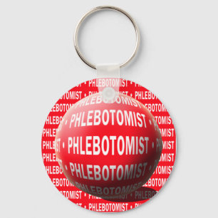 PORTE-CLÉS BAISSE DE SANG DE SPHÈRE DE PHLEBOTOMIST