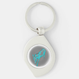 Porte-clés Baisse turquoise dans l'âne