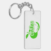 Porte-clés Bak Sida ↑ Farang écrit dans Thai Isaan Dialect dé (Devant gauche)