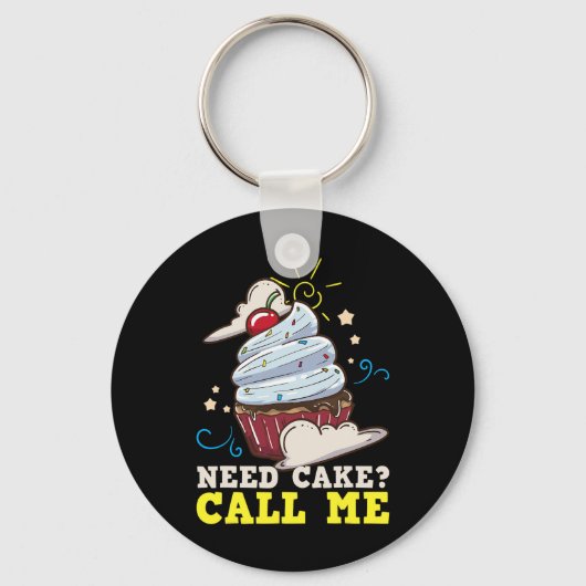 Porte-clés Baker Baking Cake Cupcake Cadeau (Recto)
