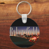 Porte-clés Bakersfield Skyline avec Bakersfield dans le ciel (Recto)
