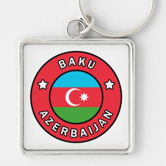 Porte-clés Bakou Azerbaïdjan (Devant)