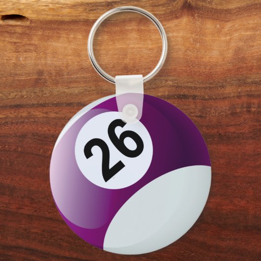 Porte-clés Bal 26 Billiards (Recto)