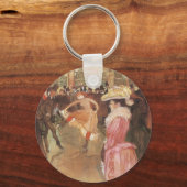 Porte-clés Bal à la discothèque par Toulouse Lautrec (Recto)