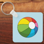 Porte-clés Bal De Plage Coloré (Recto)