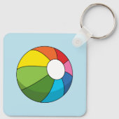 Porte-clés Bal De Plage Coloré (Dos)