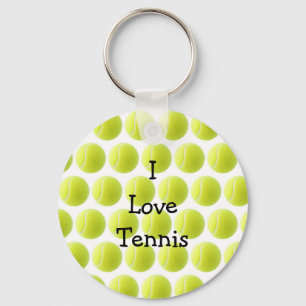 Porte-clés Bal de tennis jaune