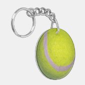 Porte-clés Bal De Tennis Jaune, (Devant gauche)