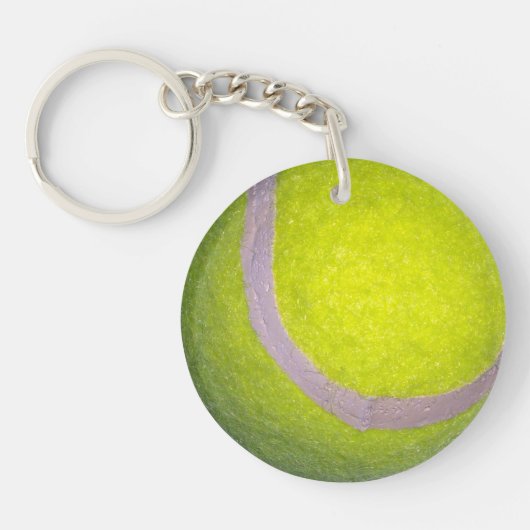 Porte-clés Bal De Tennis Jaune, (Devant)