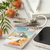 Porte-clés Balade en Citrouille lunaire (Devant droit)