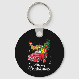 Porte-clés Balades de chèvre Rouge Voiture Noël