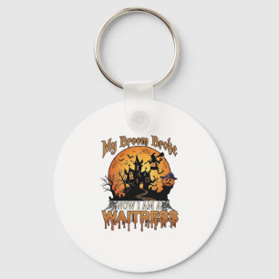 Porte-clés Balai Cassé Serveuse Halloween Sorcière Maison Han