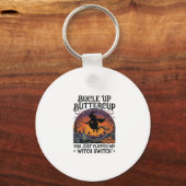 Porte-clés Balai de Halloween Sorcière Buttercup Switch Bucle (Recto)