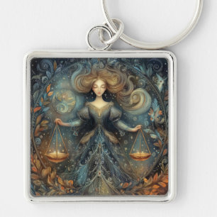 Porte-clés Balance de la Vierge Zodiaque Astrologie Anniversa