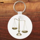 Porte-clés balance or de justice (Recto)