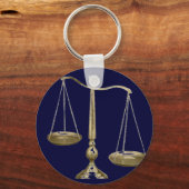 Porte-clés balance or de justice (Recto)