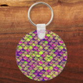 Porte-clés Balances violettes et vertes (Recto)