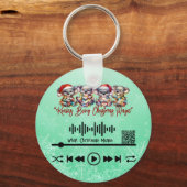 Porte-clés Balayage vidéo, Magie de Noël (Recto)