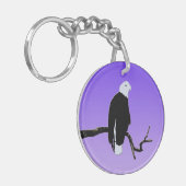 Porte-clés Bald Eagle at Sunset - Art original de la faune (Devant gauche)