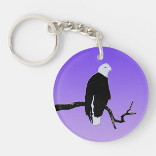 Porte-clés Bald Eagle at Sunset - Art original de la faune