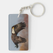 Porte-clés Bald Eagle en vol (Dos)