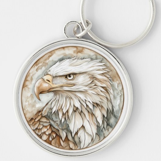Porte-clés Bald Eagle Wild Tame and Timeless Collection (Devant)