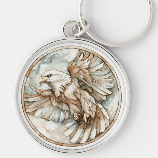 Porte-clés Bald Eagle Wild Tame and Timeless Collection (Devant)