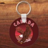 Porte-clés Bald Eagle Wildlife - Canada (Recto)