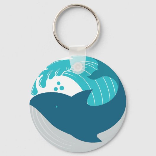 Porte-clés Baleine bleue (Recto)