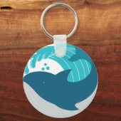 Porte-clés Baleine bleue (Recto)