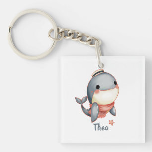 Porte-clés Baleine Bonjour!