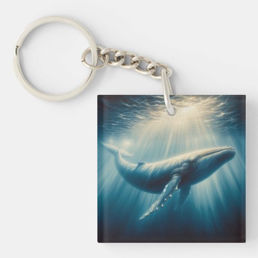 Porte-clés baleine côtière/marine (Devant)
