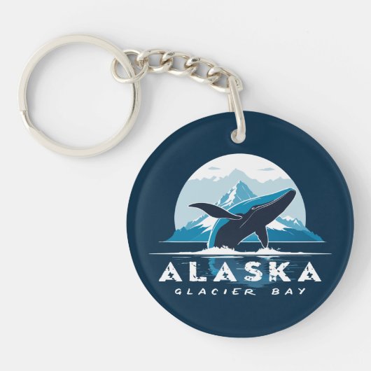 Porte-clés Baleine de Glacier Bay - Alaska (Devant)