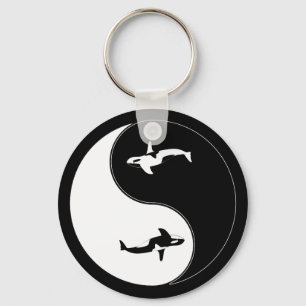 Porte-clés Baleine de Yin Yang