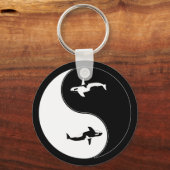 Porte-clés Baleine de Yin Yang (Recto)
