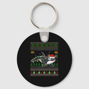 Porte-clés Baleine d'Orca Sweaters de Noël moches Père Noël S
