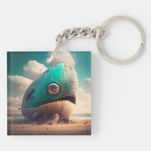 Porte-clés Baleine étrange (Dos)