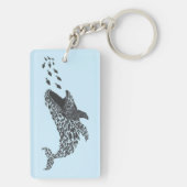 Porte-clés Baleine silhouette (Dos)