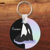 Porte-clés Baleine tueuse Orca personnalisée (Recto)