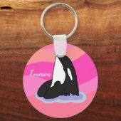 Porte-clés Baleine tueuse Orca personnalisée (Recto)