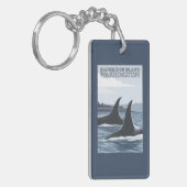 Porte-clés Baleines #1 - île de Bainbridge, Washington (Devant gauche)