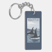 Porte-clés Baleines #1 - Seattle, Washington d'orque (Devant gauche)